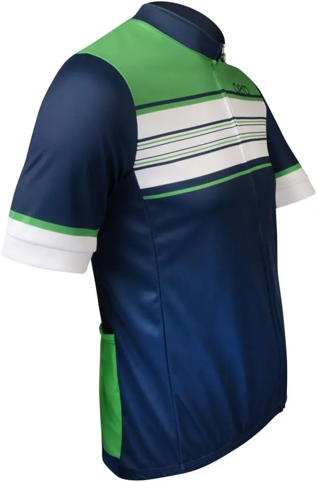 | Men's Classic Printed Cycling Jersey | Lightweight Sun Protection | Made in USA