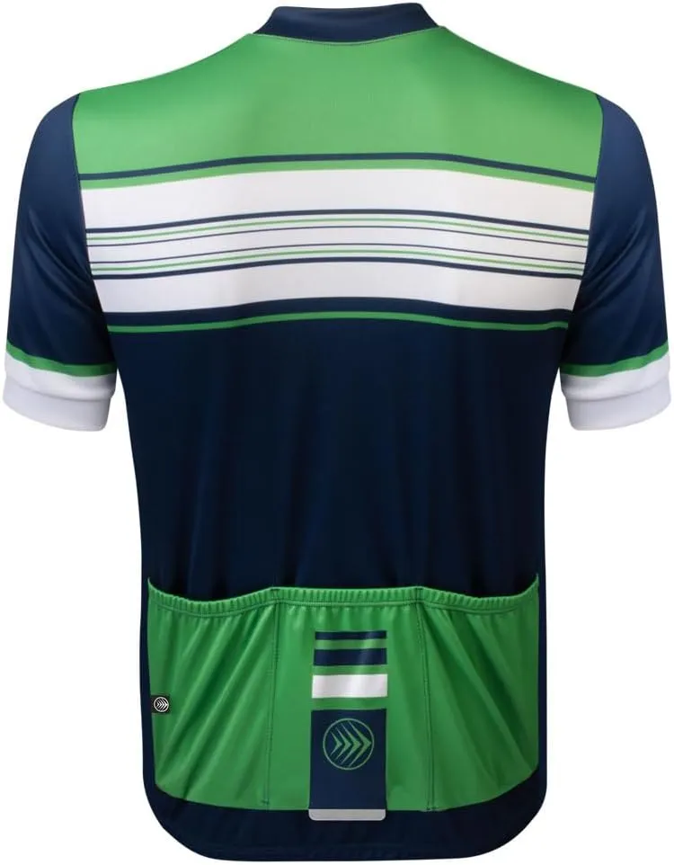 | Men's Classic Printed Cycling Jersey | Lightweight Sun Protection | Made in USA