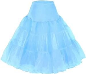 1950s Vintage Knee Length Crinoline Petticoats For Women Tulle skirts for under dresses 50s Clothing