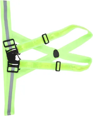 1Set LED Reflective Vest for Running Adjustable High Visibility Sports Vest with Breathable Panels USB Rechargeable Glowing for Night Jogging Cycling and Outdoor