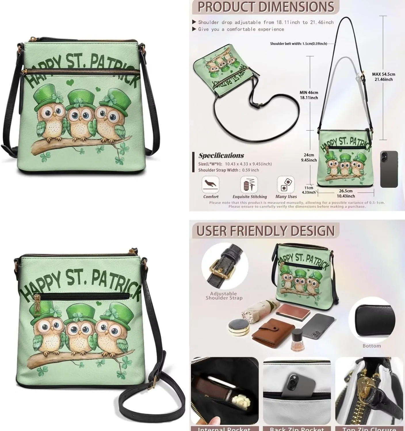 2 Pcs Bucket Bags Set for Women Trendy Satchel Purses for Women Crossbody Wristlet Purses for Women