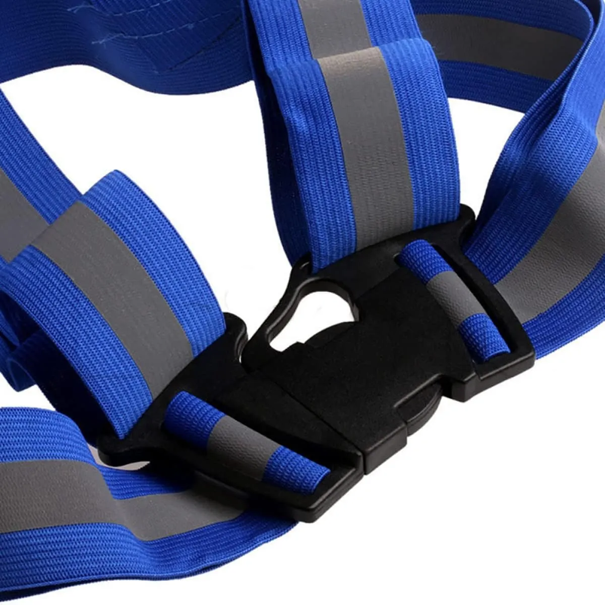 2023 Adjustable Kids Children Wear Stripe Reflective Vest Safety Security Guard Vest Running Jogging Biking