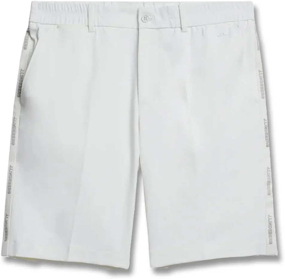 2024 J.Lindeberg Stuart Stripe Golf Shorts White 38
