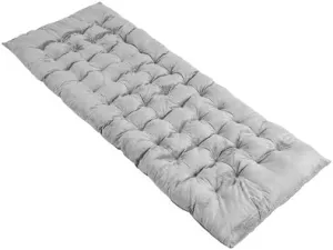75 x 27.5 Inch Camping Cot Pads with Soft and Breathable Crystal Velvet-Gray