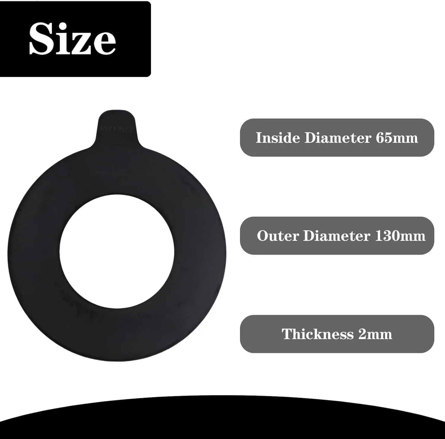 8 x 65mm Bucket Pin Shim Kit for Excavator and Skid Steer 2mm Thickness Fit for Cat Deere Kobelco Hitachi Case