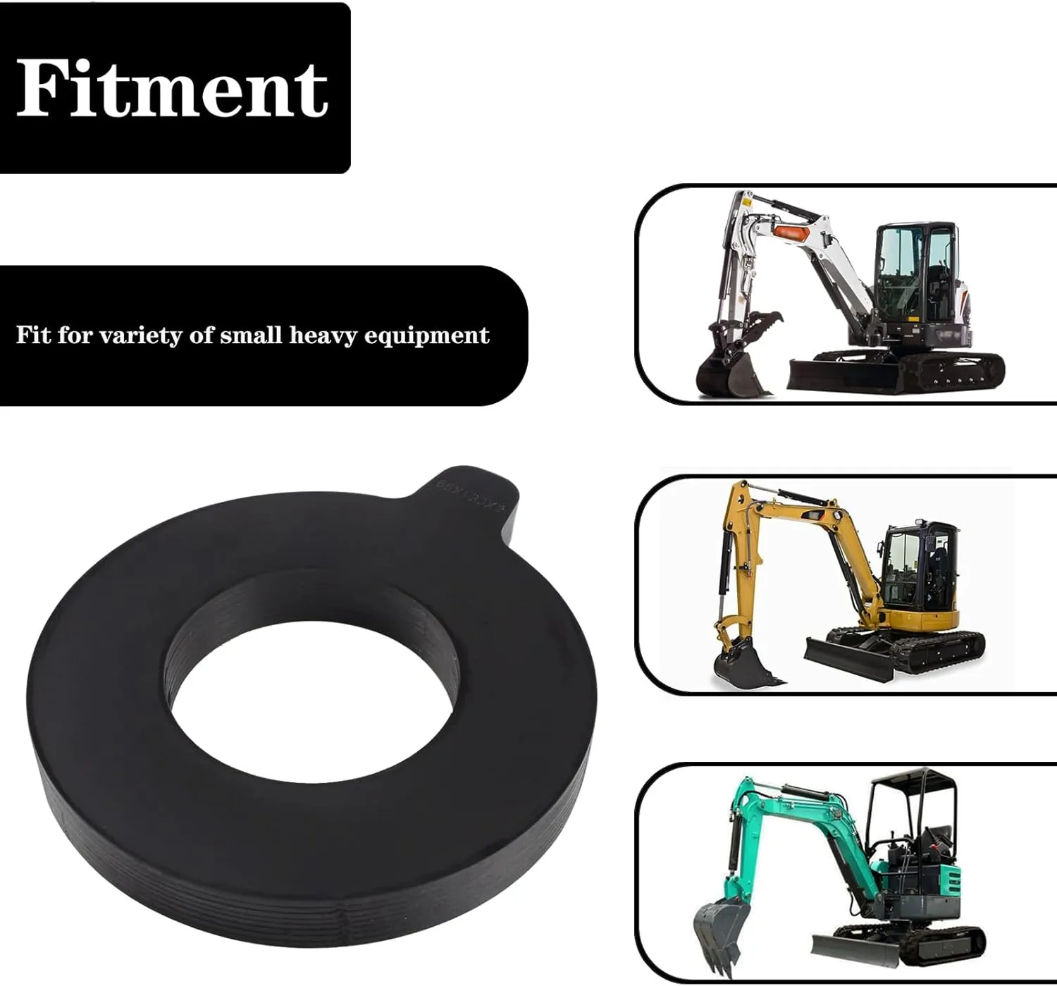 8 x 65mm Bucket Pin Shim Kit for Excavator and Skid Steer 2mm Thickness Fit for Cat Deere Kobelco Hitachi Case