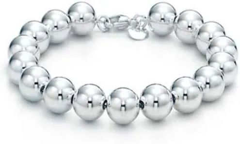 925 Sterling Silver 4MM-10M Italian Bead Ball Chain Bracelet- Handmade Bead Italian Bracelet, Silver Bead Bracelet For Women, 6.5, 7, 7.5, 8 Inch Bracelets