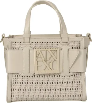 A | X ARMANI EXCHANGE Susy Medium Mesh Tote, Dusty Ground-Dusty Ground