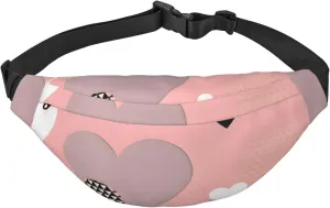 Abstract Love Chart Men'S And Women'S Waist Pack, Crossbody Bag With Adjustable Belt For Running, Traveling, Sports, Hiking