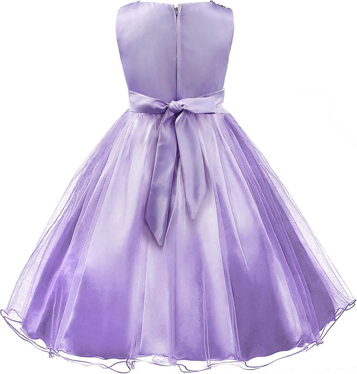 Acecharming Girls Dresses Sequin Flower Girls Party Dress Bridesmaid Ball Gown Wedding Tulle 3-10 Years