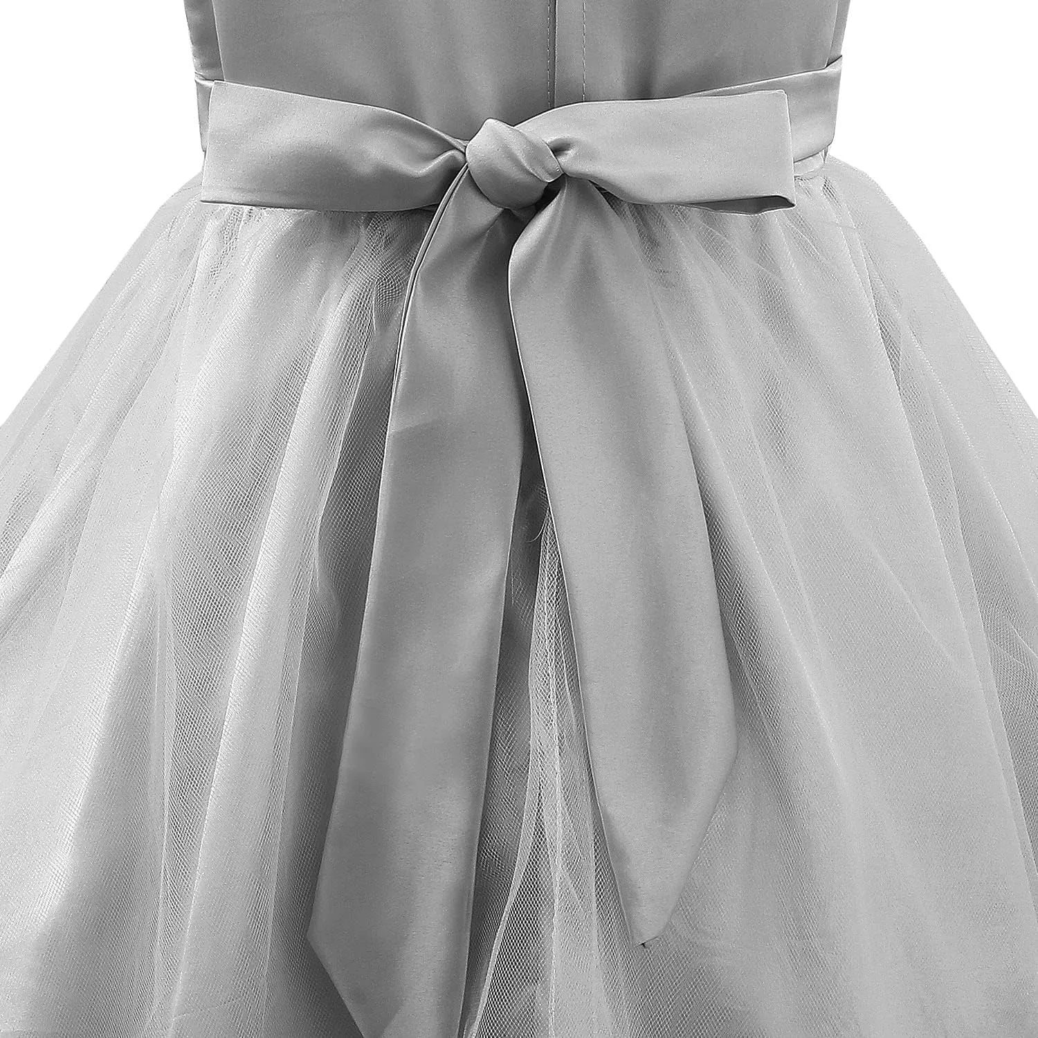 Acecharming Girls Dresses Sequin Flower Girls Party Dress Bridesmaid Ball Gown Wedding Tulle 3-10 Years