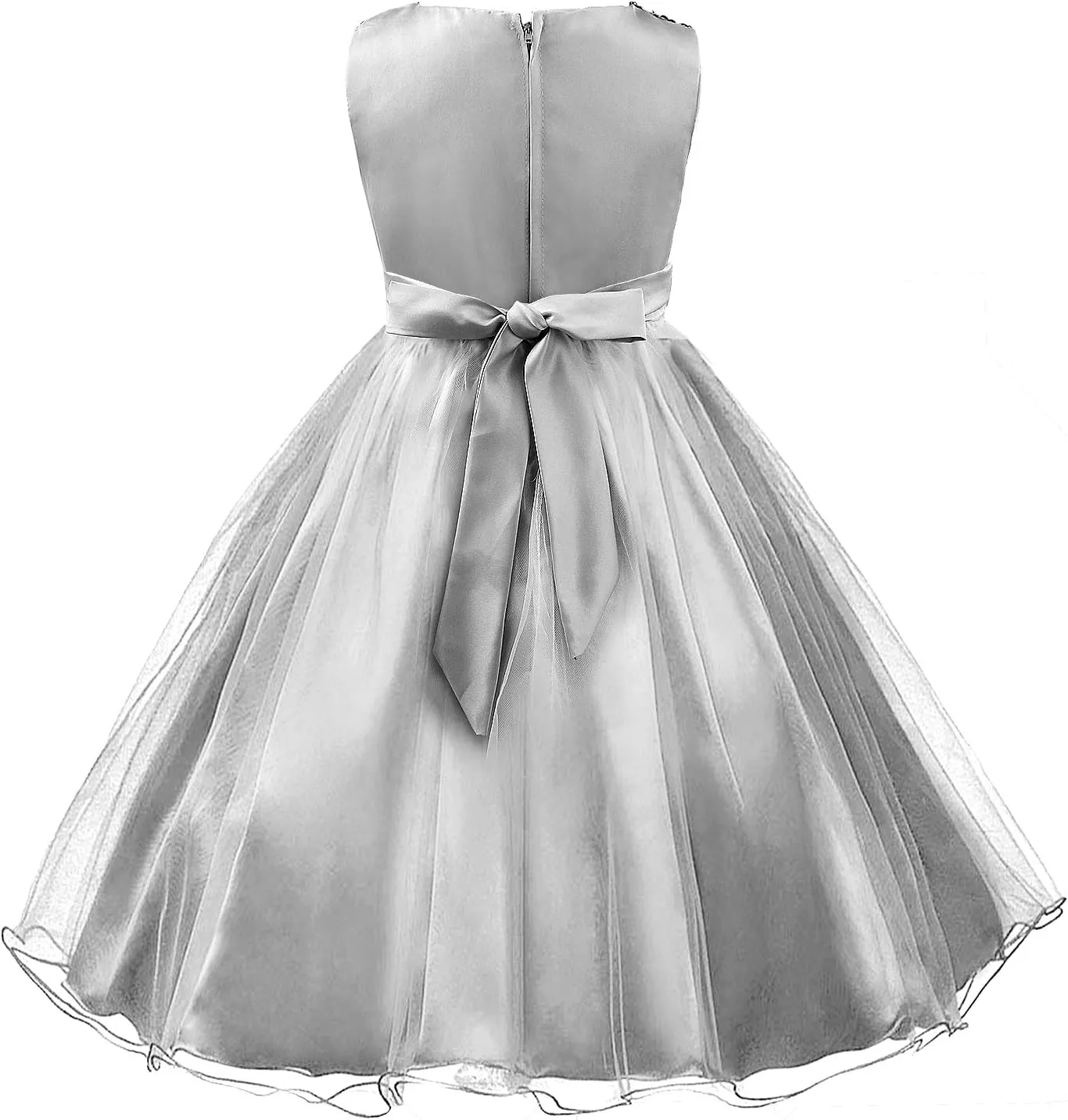 Acecharming Girls Dresses Sequin Flower Girls Party Dress Bridesmaid Ball Gown Wedding Tulle 3-10 Years