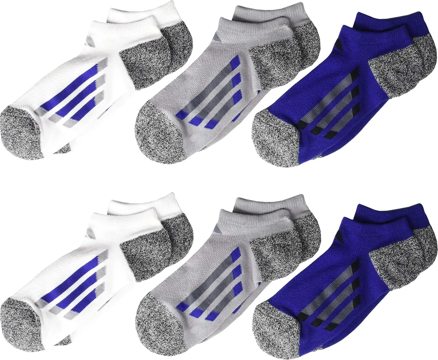 adidas Kids-Boy's/Girl's Cushioned No Show Socks (6-Pair)