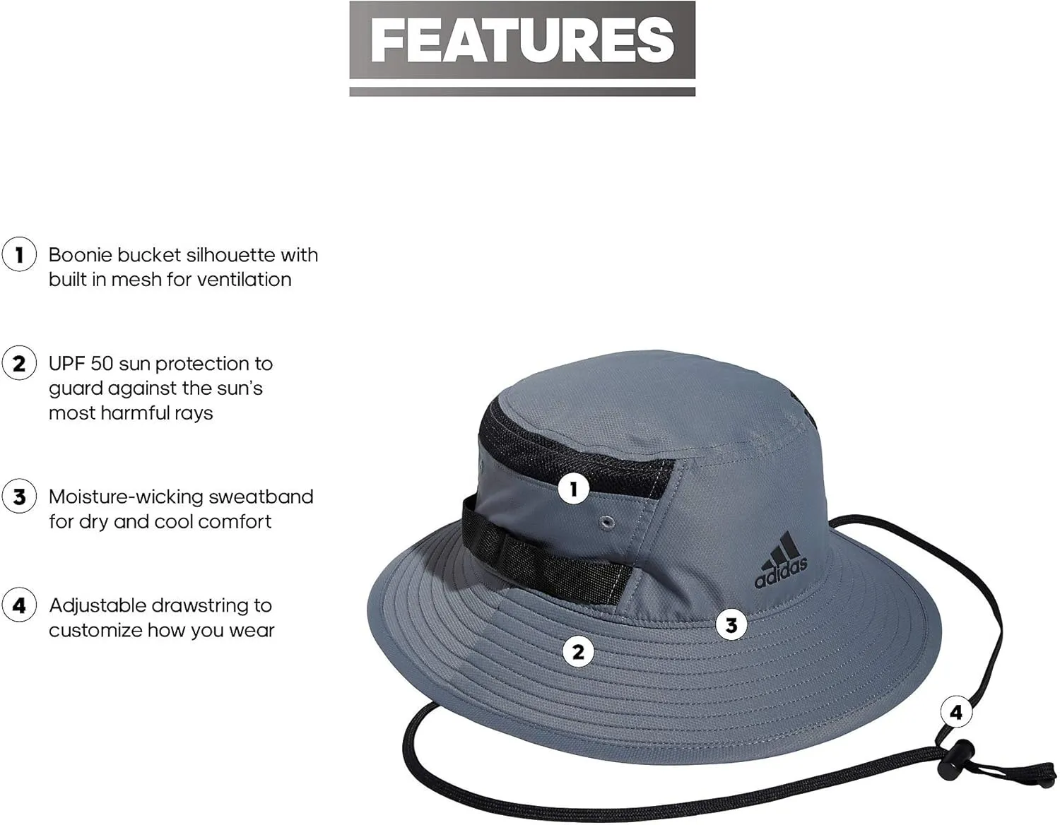 adidas Men's Victory 3 Bucket Hat