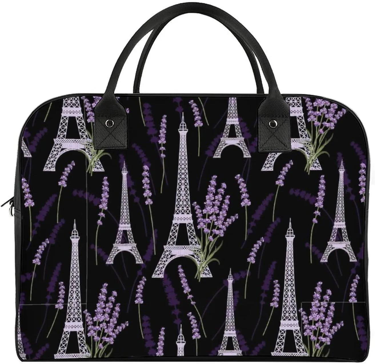 Adults Crossbody Nylon Lotus Florals Fashion Handbag for Business Trip 13" X 19" X 8"