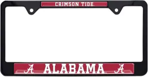 Alabama Crimson Tide Black License Plate Frame