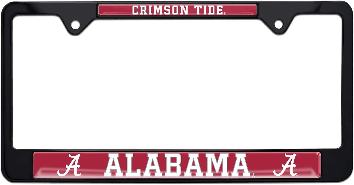 Alabama Crimson Tide Black License Plate Frame