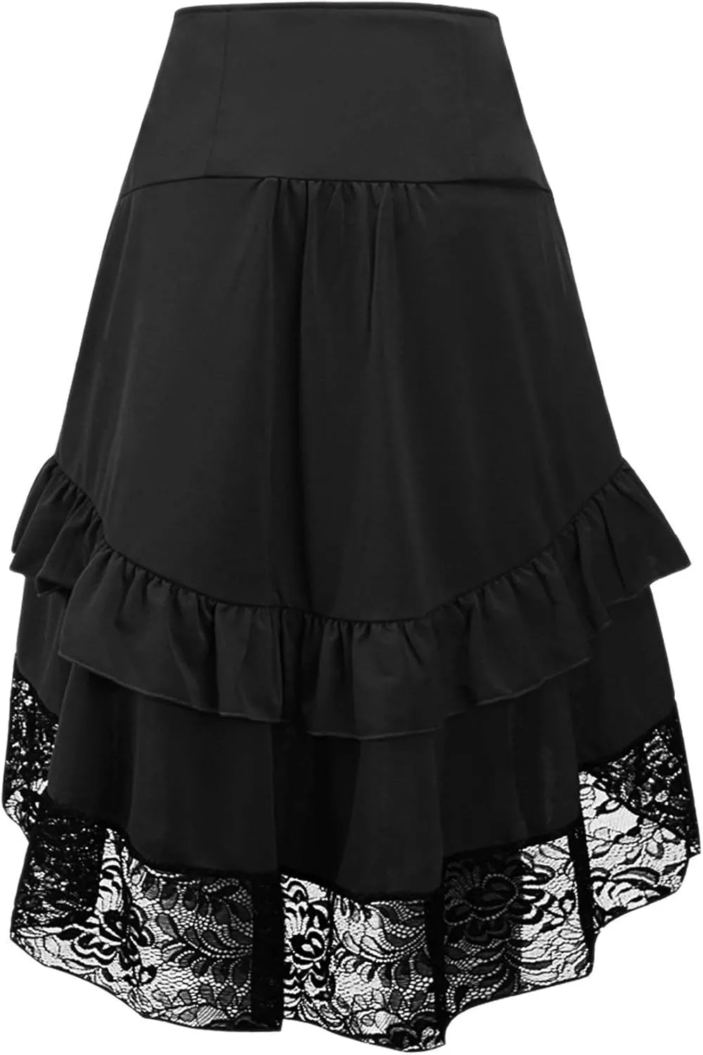 Alivila.Y Fashion Womens Gothic Steampunk Skirt Asymmetrical High Low Dress