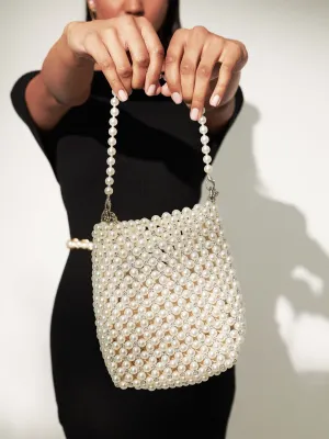 Angels Whisper Boba Mini Pearl Bucket Bag
