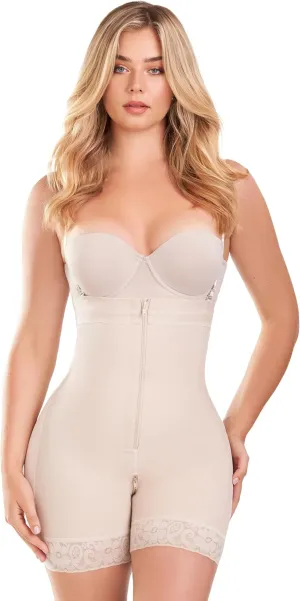 Ann Chery 1102 Strapless short shapewear with Zipper for women | Invisible butt lift Technology
