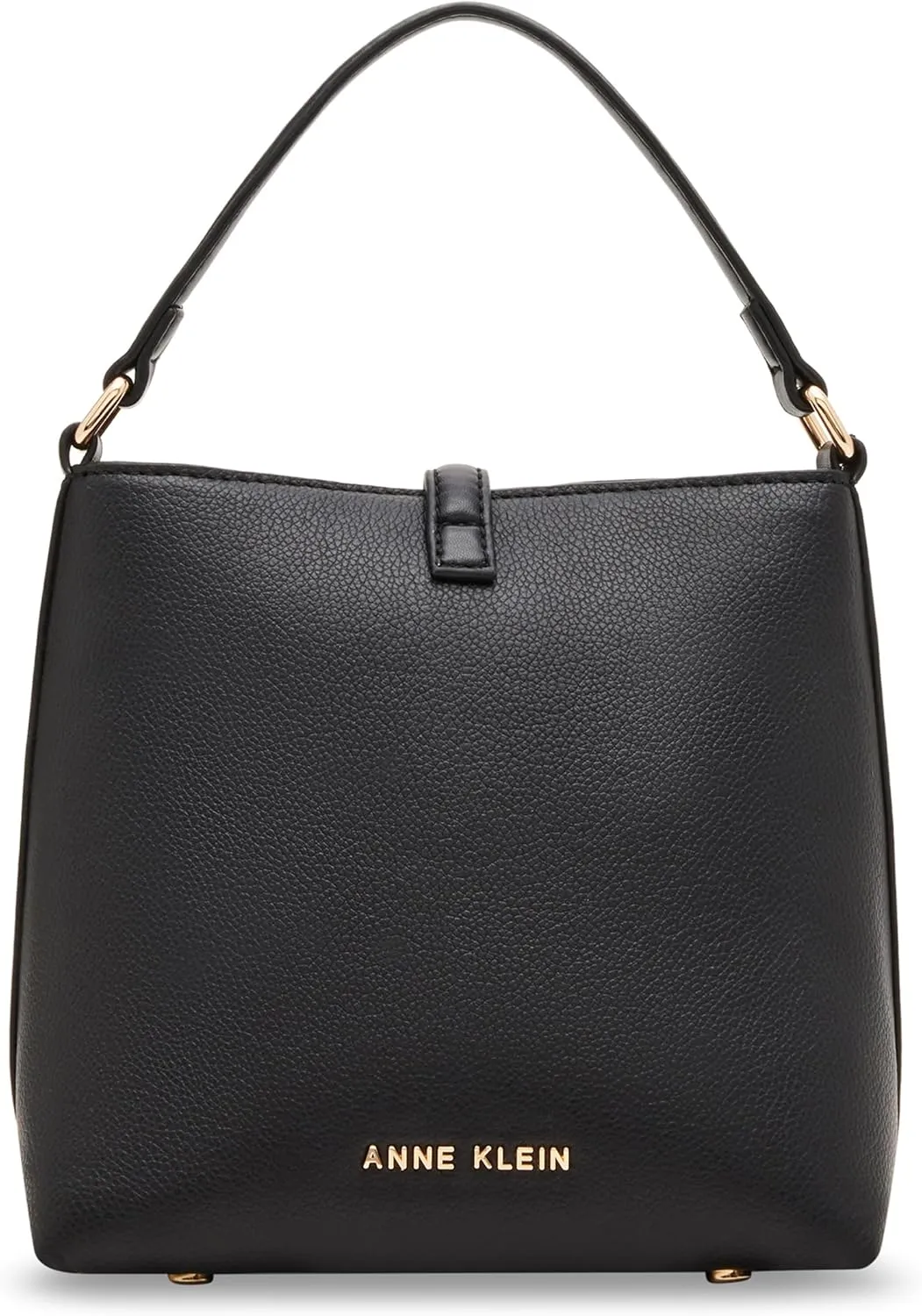 Anne Klein Sculpted Buckle Bucket Bag