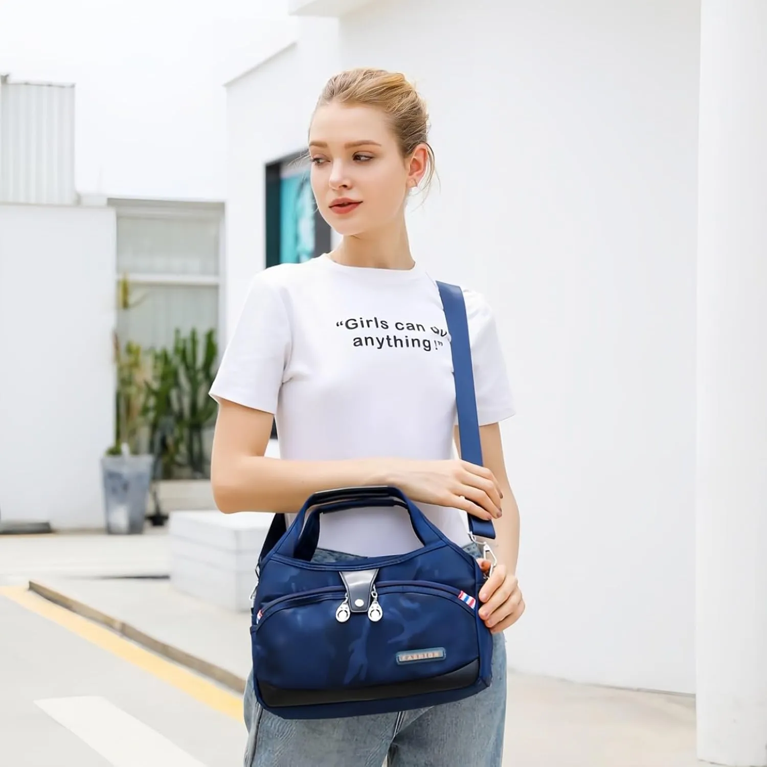 Anti Theft Crossbody Bags for Women, Crossbody Bags for Women, Shoulder Bags, Handbag, Oxford Cloth Satchel, Multiple Pockets