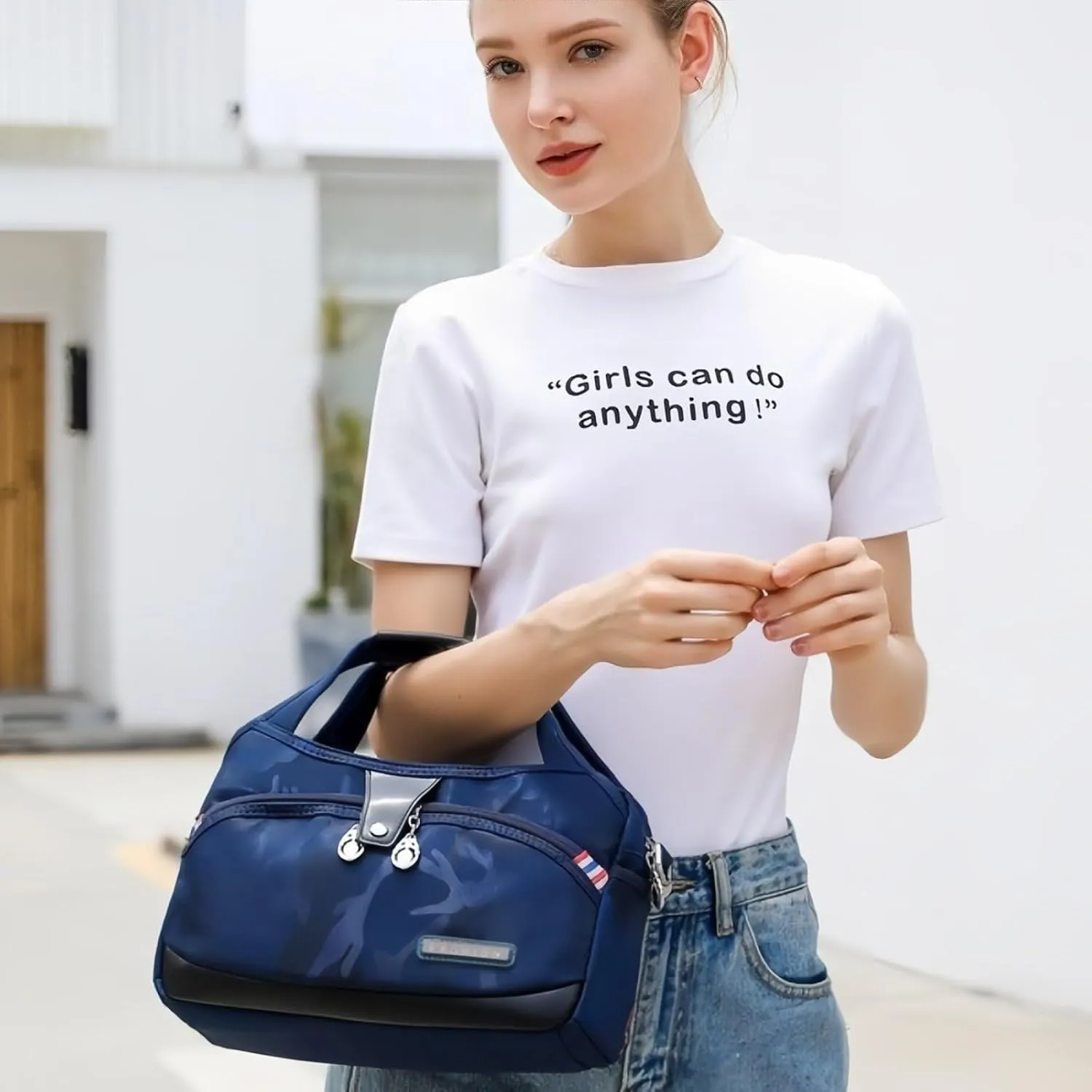 Anti Theft Crossbody Bags for Women, Crossbody Bags for Women, Shoulder Bags, Handbag, Oxford Cloth Satchel, Multiple Pockets