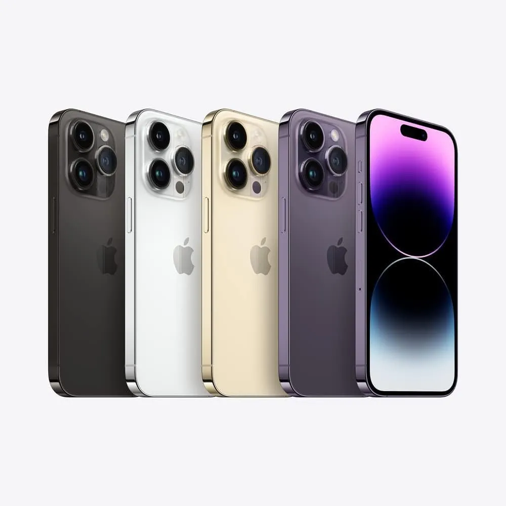 Apple iPhone 14 Pro Max, 128GB, Deep Purple for AT&T (Renewed)