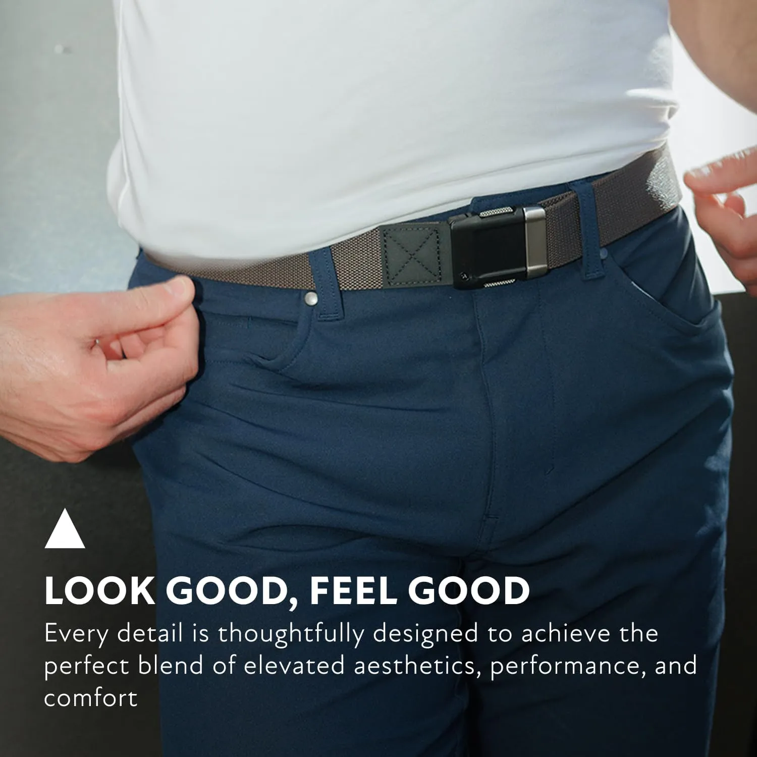 Arcade Belts Motion Belt for Men & Women - Micro Adjustable Click Belt, Lighweight Stretch Belt, Casual Unisex Belts