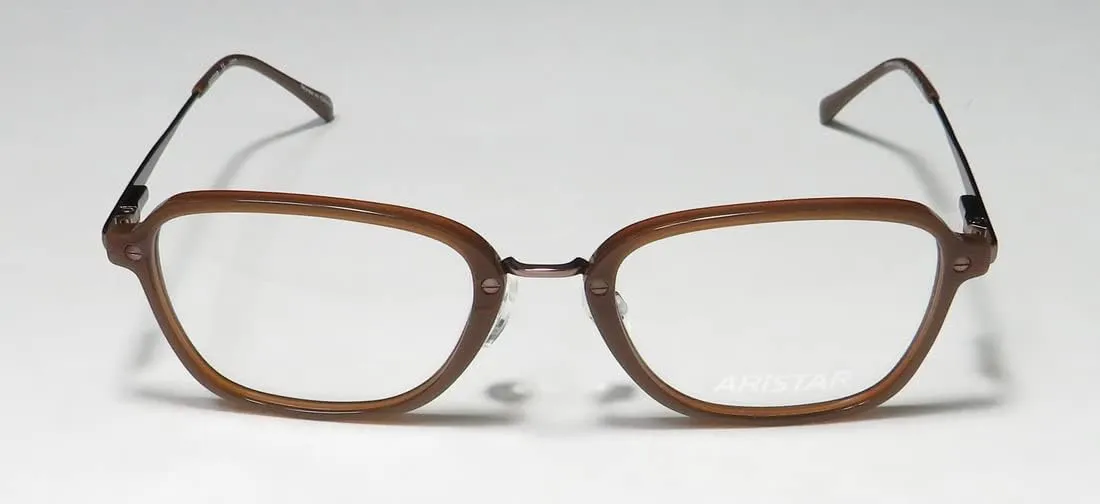 Aristar 18651 Mens Designer Full-rim Flexible Hinges Eyeglasses/Glasses