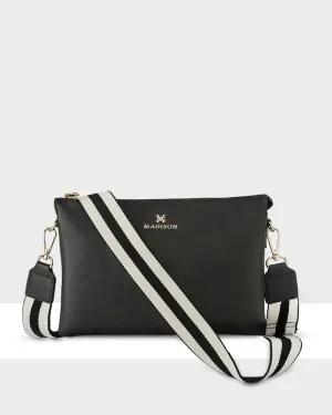 Avery 3 Compartment Crossbody Bag   Stripe Bag Strap