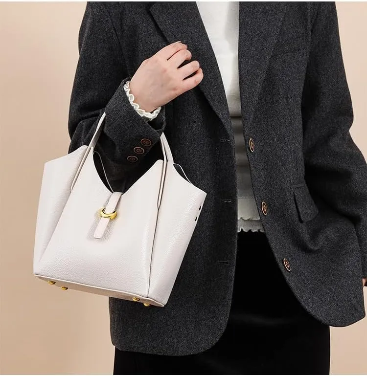 Axcone Fashionable and casual multifunctional soft leather handbag, shoulder bag, diagonal bag
