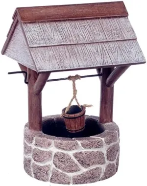 Aztec Imports, Inc. Dollhouse Miniature Wishing Well, Fieldstone