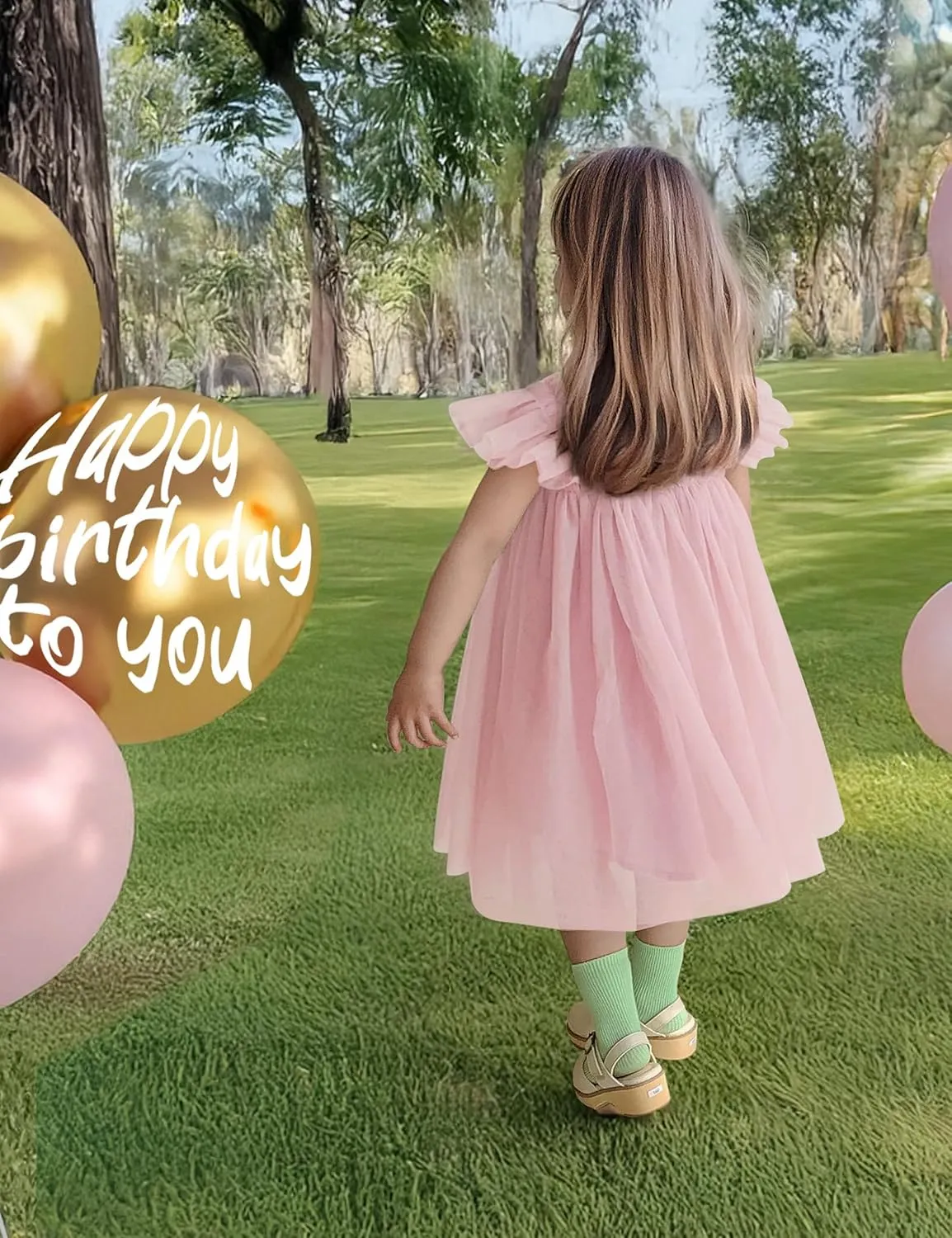 Baby Girl First Birthday Outfit Cake Smash 1st Birthday Dress with Flower Headband