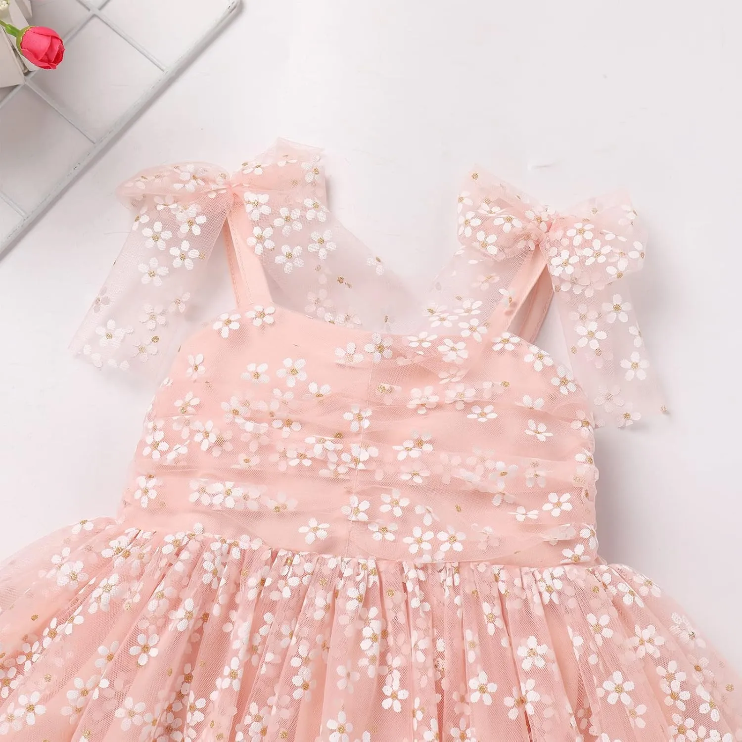 Baby Girls Tutu Dress Summer Sleeveless Backless Princess Birthday Party Dresses Sequin Ruffle Tulle Bowknot Sundress