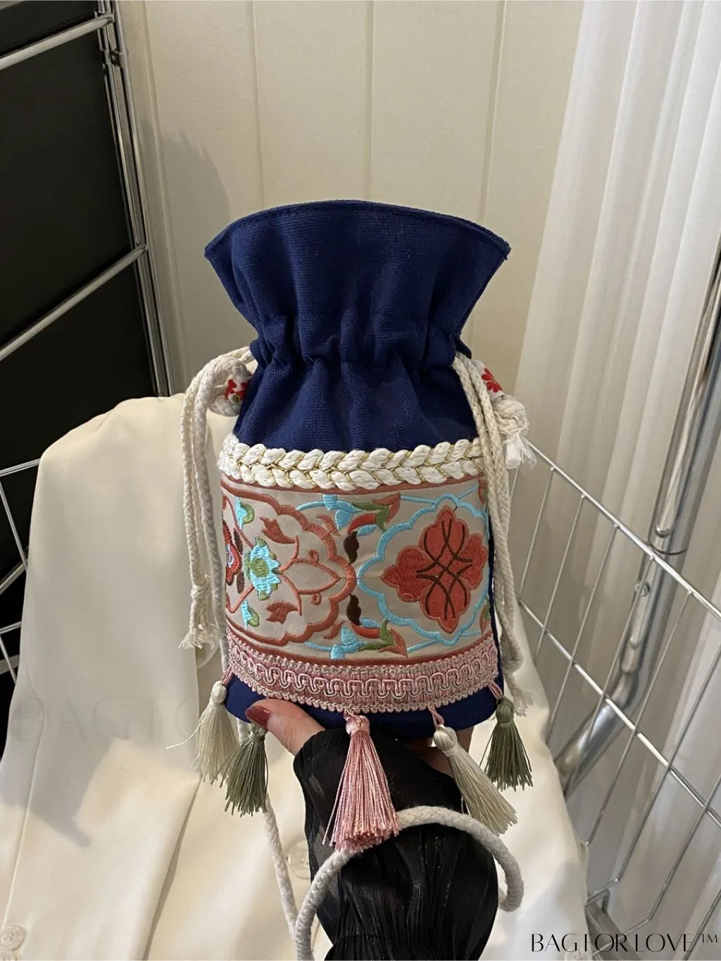 BagForLove - Bohemian Embroidery Tassel Crossbody Bag: Vintage Style, Womens Mini Design