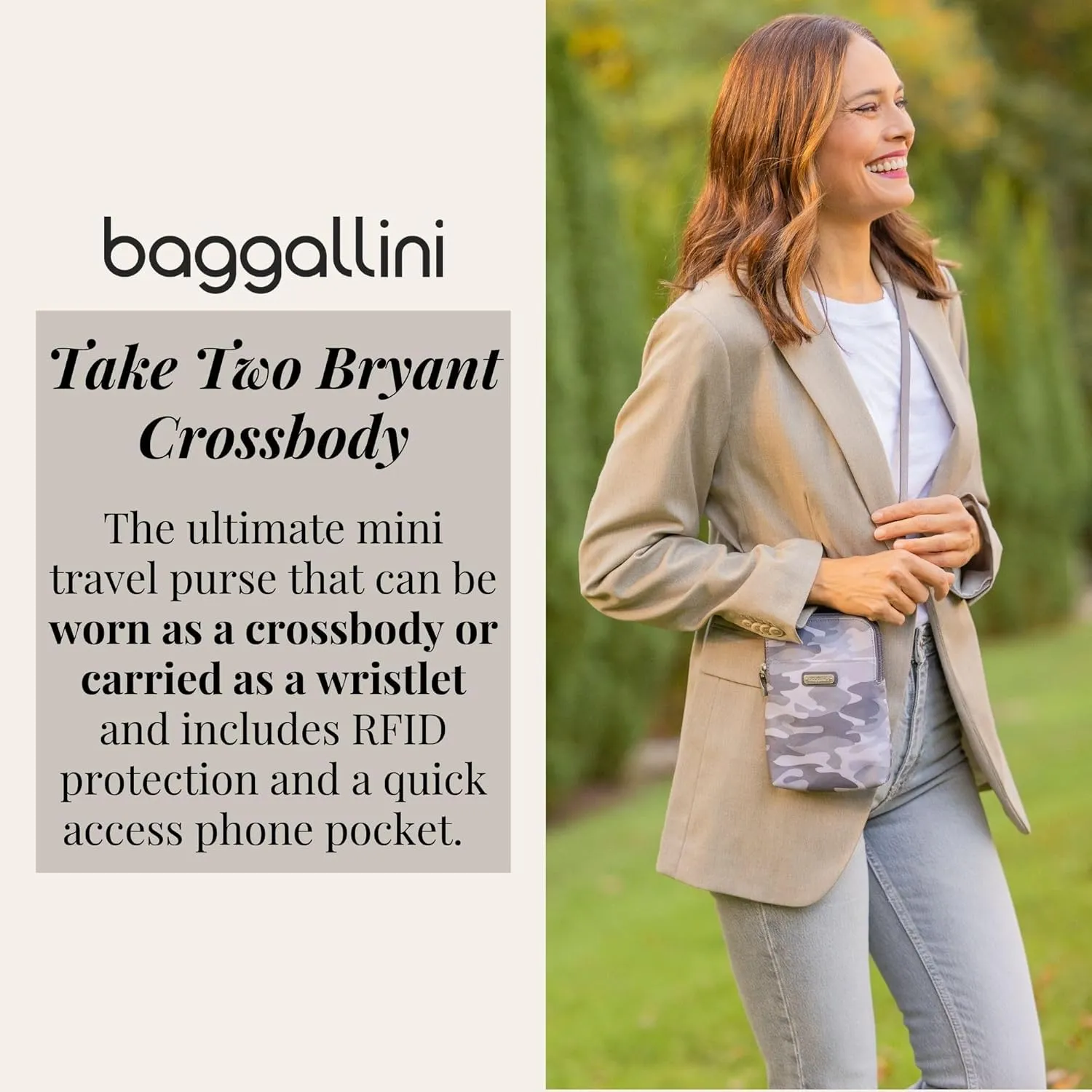 Baggallini Take Two Bryant RFID Crossbody Bag