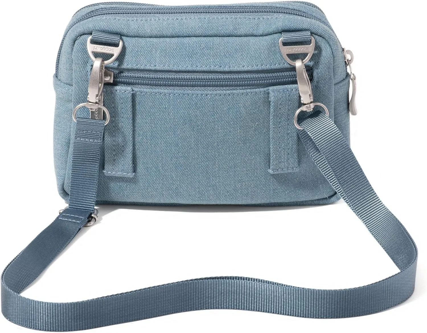 Baggallini Triple Zip Small Crossbody Bag