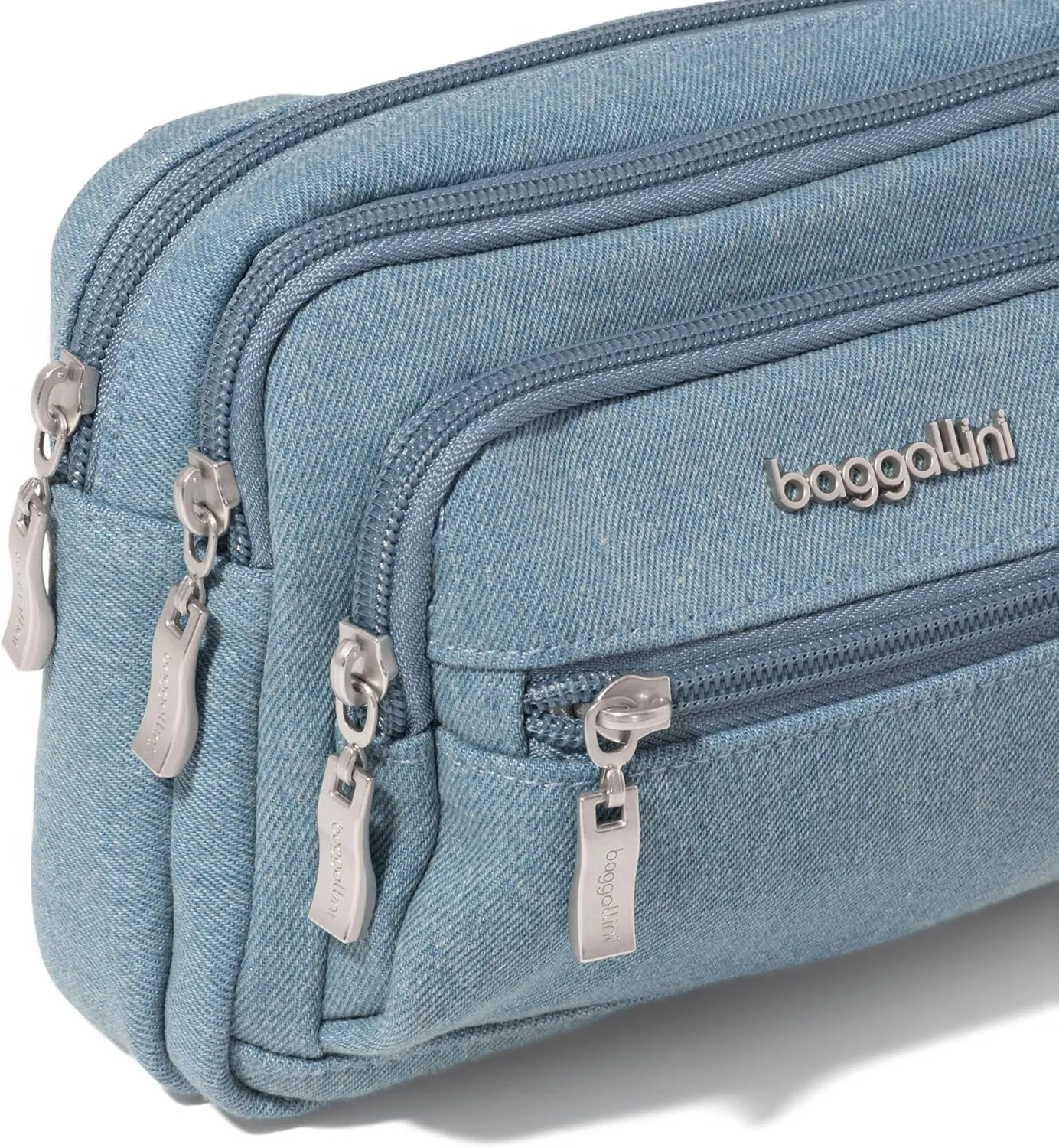 Baggallini Triple Zip Small Crossbody Bag