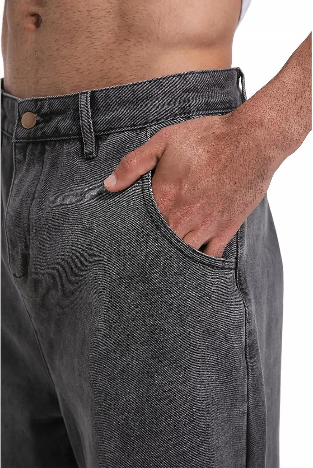 Baggy Jeans Men Cross Patch Y2K Cargo Pants Denim Skateboard Baggy Pants Hip Hop Jeans Streetwear