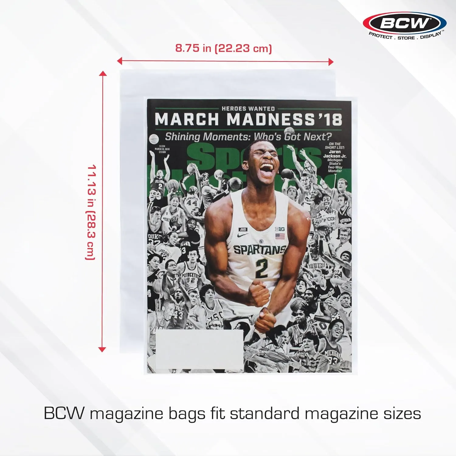 BCW Thick Magazine Bags - 2 Pack of 200 | Acid-Free, Clear Polypropylene Sleeves for Archival-Quality Storage of Collectible Magazines | Protect and Showcase Your Valuable Comic Book Collection