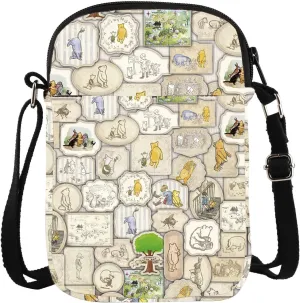 Bear Themed Crossbody Bag Pigle Rabbit Friends Poor Bear Inspired Crossbody Bag