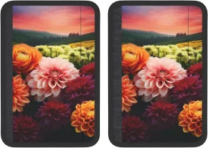 Beautiful Colorful Flowers Car Seat Belt Pad 2 Pack Universal Fit Seatbelt Cover Soft and Comfortable Backpack Shoulder Pad Adjustable Neck Cushion Protector Harness Pad for Car Bag
