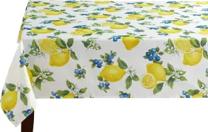 Benson Mills Indoor Outdoor Spillproof Tablecloth for Spring/Summer/Party/Picnic (Giuliana, 52" X 70" Rectangular)