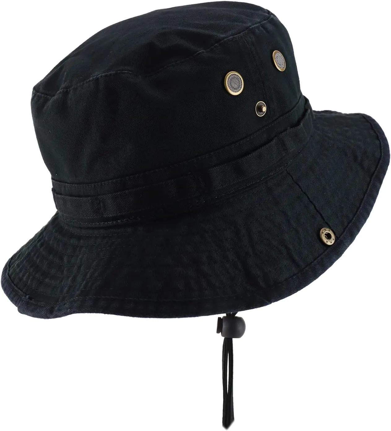 Big Oversized Jungle Boonie Bucket Hat with Chin String Fits Upto XXXL