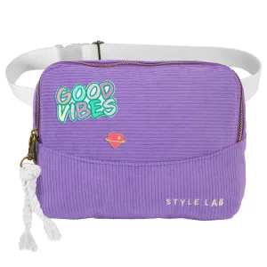Billie Corduroy Belt Bag Periwinkle