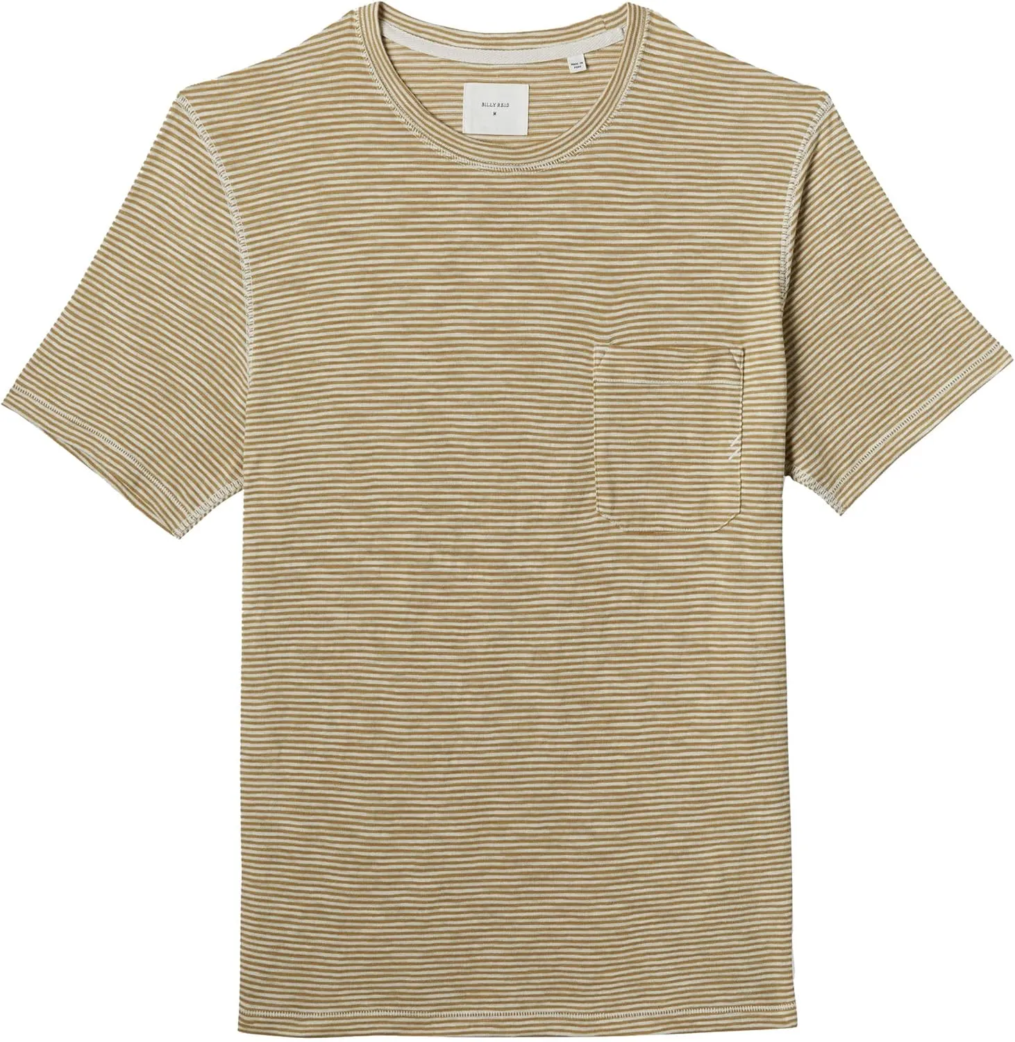 Billy Reid Men's Feeder Stripe Pocket Tee