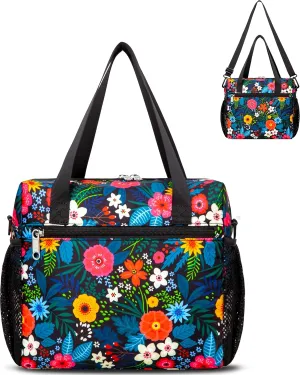 Bingo Bag for Daubers Dabbers Dobbers Dotters Water Resistant Bingo Bags with Pockets for Adults Seniors Black/Red