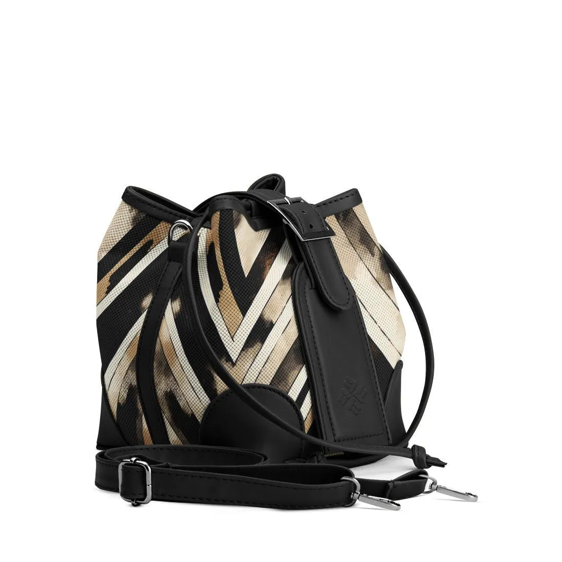 Black Bucket Bags ZigZag