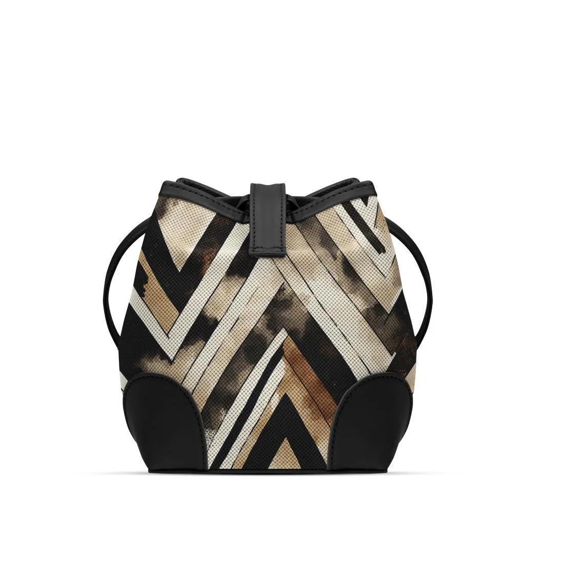 Black Bucket Bags ZigZag